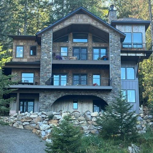 Lake Pend Orielle Bottle Bay Home by Sandpoint Builders inc., a custom luxury home builder in North Idaho.
