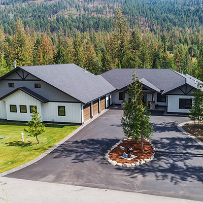Bitterroot Pass Home by Sandpoint Builders inc., a custom luxury home builder in North Idaho.