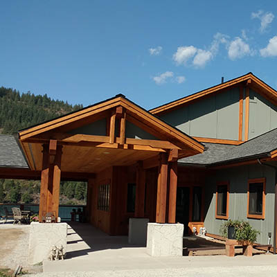 Pend Orielle River Home by Sandpoint Builders inc., a custom luxury home builder in North Idaho.